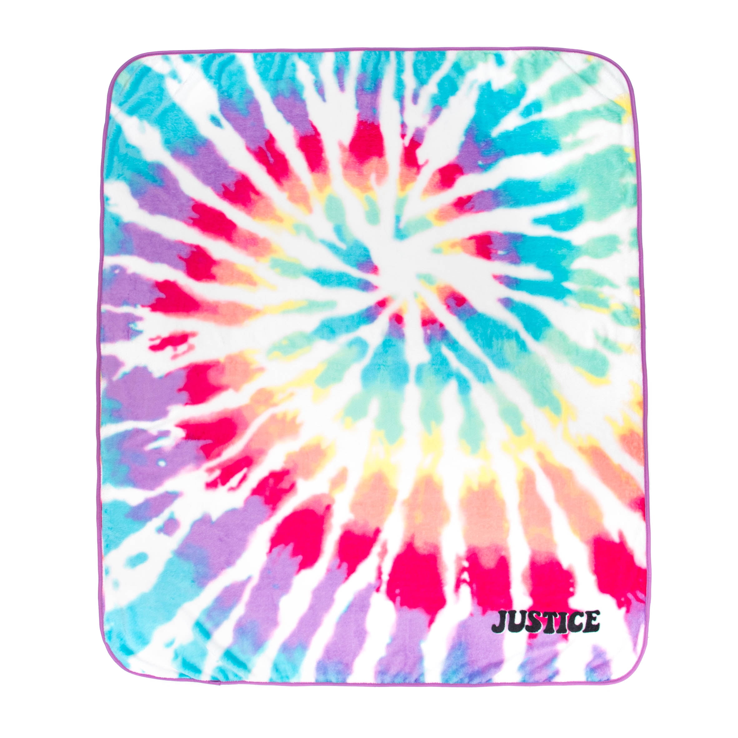 Justice Pink Tie Dye Silk Throw Blanket