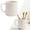 White, variant on Plastic Drinking Mug, BPA Free Reusable Modern Neutral, for Bathroom Kitchen Coffee Water Daily Use,1PC,Pink