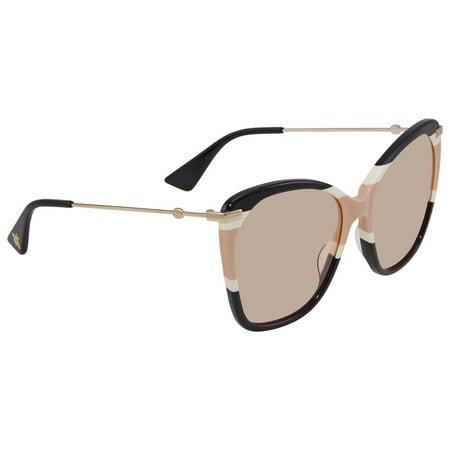 Gucci Pink Butterfly Ladies Sunglasses GG0510S 007 56
