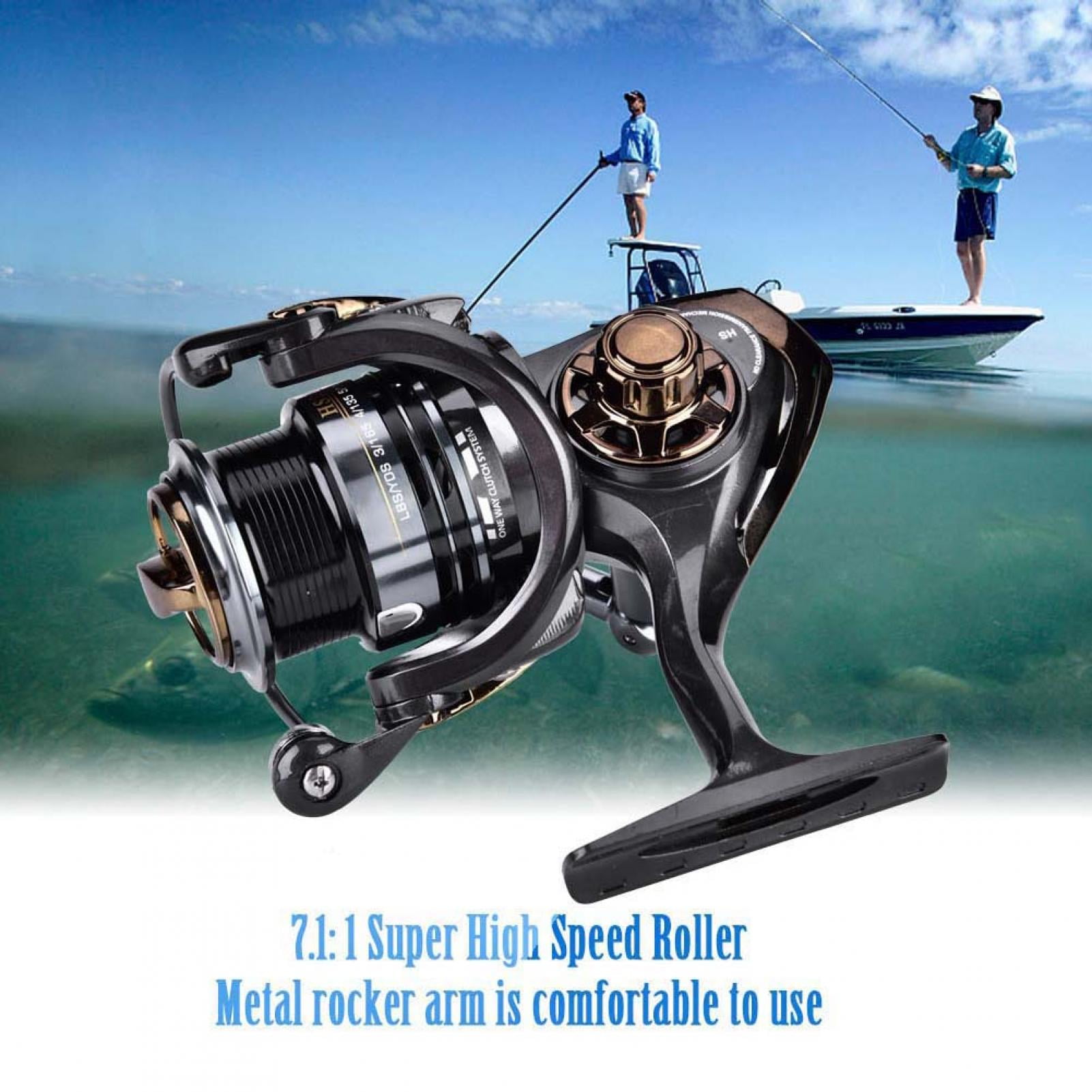Sea Fishing Reel High Ratio 7.1:1 5+1BB Match Spool Spinning Reel 6.5kg Drag 