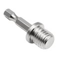 thumbnail image 2 of Miulika 2xHexagon Rod Adapter M14 Sturdy Polishing Converter Accessories , argent, 2 Pcs, 2 of 9