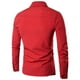 thumbnail image 3 of Blusa y camisa de manga larga con cuello vuelto para hombre, color liso, ajustada, falsa, dos personalizada, doble frente, camisa de manga larga con solapa, blusa para hombre, 3 of 3