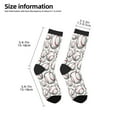 thumbnail image 2 of Honeii Cute Baseball Print Children's Colorful Socks,Unisex Kids and Toddlers' Cushioned Sock,Kids Athletic Crew Socks,for Everyday Wear and Sports, 2 of 5