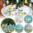 thumbnail image 5 of Easter Bunny Rabbit Ear Eggs Christmas Tree Skirt Carpet Mat Funny Party Decor Supplies for Xmas Halloween Decorations Occasion,90cm, 5 of 5