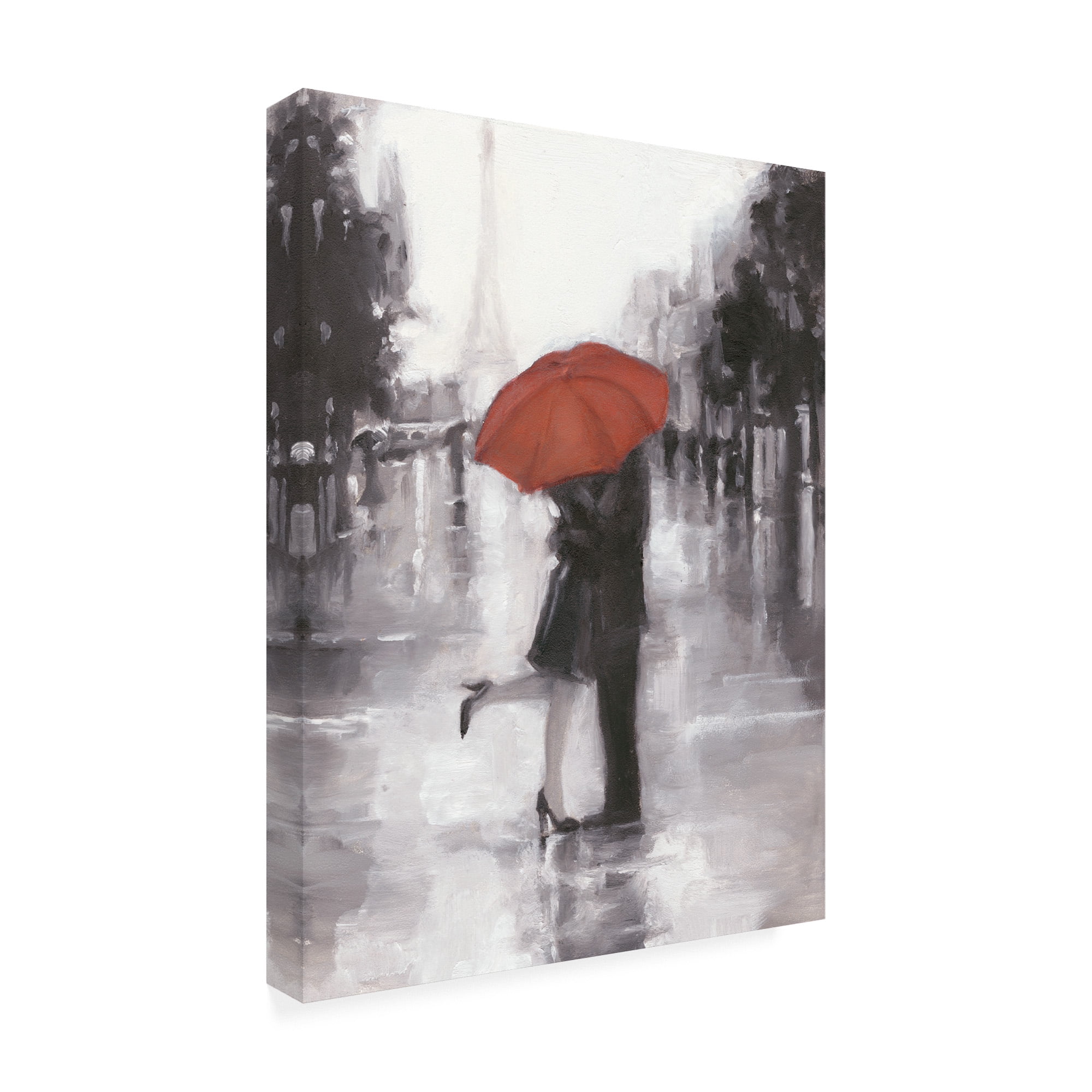 Trademark Fine Art 'Caught in the Rain' Canvas Art by Ethan Harper