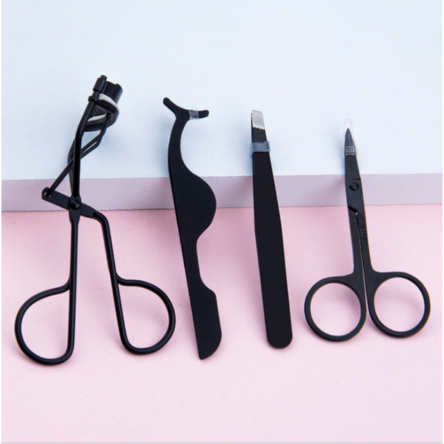 Eyelashes Tool,Stainless Steel Eyelashes Extension Makeup Tool Set Tweezers Fake Lash Applicator Eyelash Curler Eyebrow Scissors