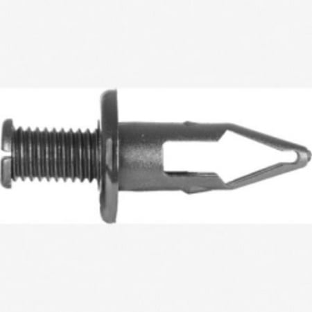 K Tool International DYN-6124 Bumper Fascia Retainers, Blk Nylon, Size: 10mm, Stem: 27mm, Head: 20mm, Honda 91502-sm4-000, Qty: 10