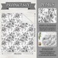 thumbnail image 2 of Floral Fuzzy Blanket Black Flower Throw Blanket Vintage Chinoiserie Soft Cozy Flannel Blanket for Home Bed Sofa Couch Chair, 50 x 60 Inch, 2 of 6