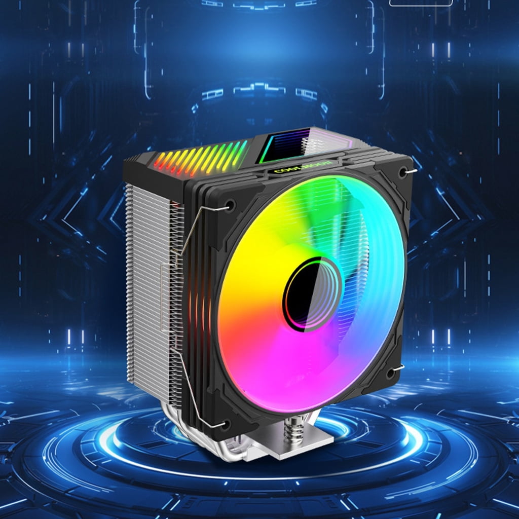 WINDLAND ARGB CPU Coolers 6 Heat Pipe 1800RPM Speed Radiators Quiet Cooling Fan for LGA 1851/1700/1200/115X/1366 PC Coolers
