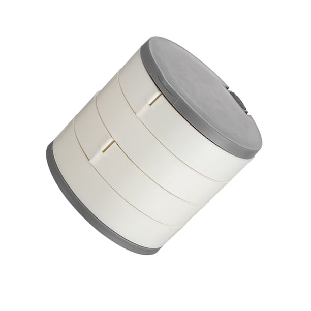 Minnieouse Joyero Estuche para pendientes Organizador de anillos A prueba de polvo Ahorro de espacio Estante de exhibición Estuches de almacenamiento Ropa, zapatos y accesorios Miscelánea Blanco Minnieouse AP015845-01