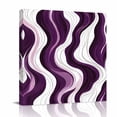 thumbnail image 2 of Canvas Wall Art Abstract Canvas Art Print Wavy Lines Purple and White Gradient Texture Modern Pictures Wall Decor for Living Room Bedroom Artwork Decorations Stretched Framed Ready to Hang 8"x8", 2 of 9