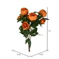 thumbnail image 5 of Vickerman 23" Artificial Coffee Peony Spray., 5 of 7