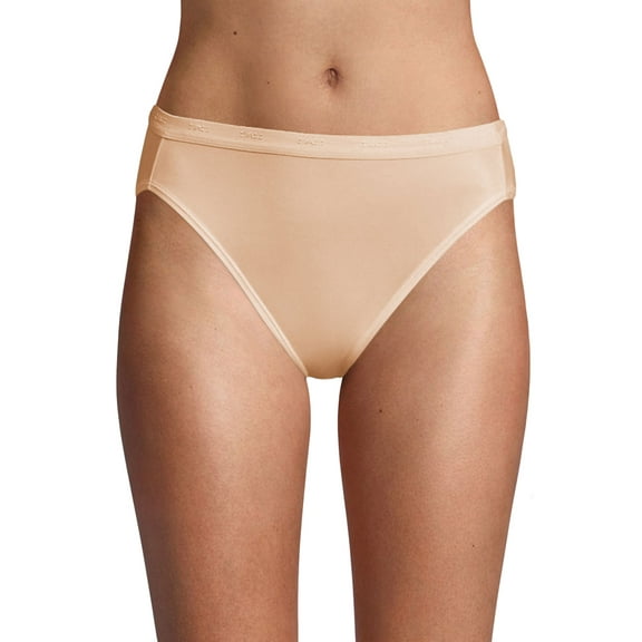 Bali Hi-Cut Panty Full-Cut-Fit Stretch Smooth Silky Women's Underwear sz 6-14