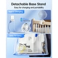 thumbnail image 7 of SWEETFULL Portable Stroller Fan with Display 4000mAh Battery Powered Mini Clip On Fan, 4-Speed Rechargeable Small Personal Cooling for Baby Car Seat Crib Travel, 7 of 7