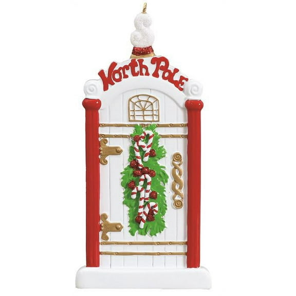 North Pole Door New Home Personalized Christmas Tree Ornament DO-IT-YOURSELF