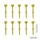 thumbnail image 3 of Pack de 10 clavos no limitantes de vidrio de golf – Soporte de plástico para tees de golf, PE de baja resistencia, diseño curvo duradero, soporte estable para la bola, surtido multicolor, 3 of 6