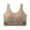 Khaki, variant on Women's Sports Bras Wide Straps Full Coverage Padded Bras Casual Soft Yoga Workout Running Gym T-Shirt Bras
