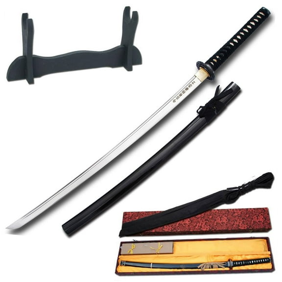 Armory Replicas The Last Samurai Katana Sword with Scabbard and Wooden Display Stand – 27"