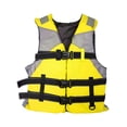 thumbnail image 2 of S SERENABLE Life Jacket Adjustable Straps Adult Life Vest for Kayaking Canoeing Boating M Yellow M, 2 of 9