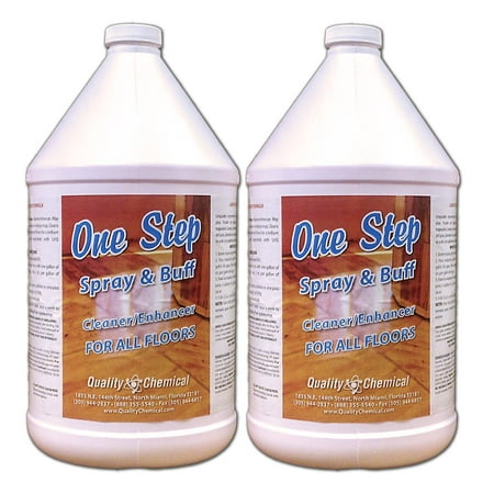 One Step - Spray and Buff -Floor Restorer Cleans & polishes - 2 gallon