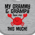thumbnail image 4 of Inktastic My Grammy and Grampy Love Me Boys or Girls Baby Bib, 4 of 4