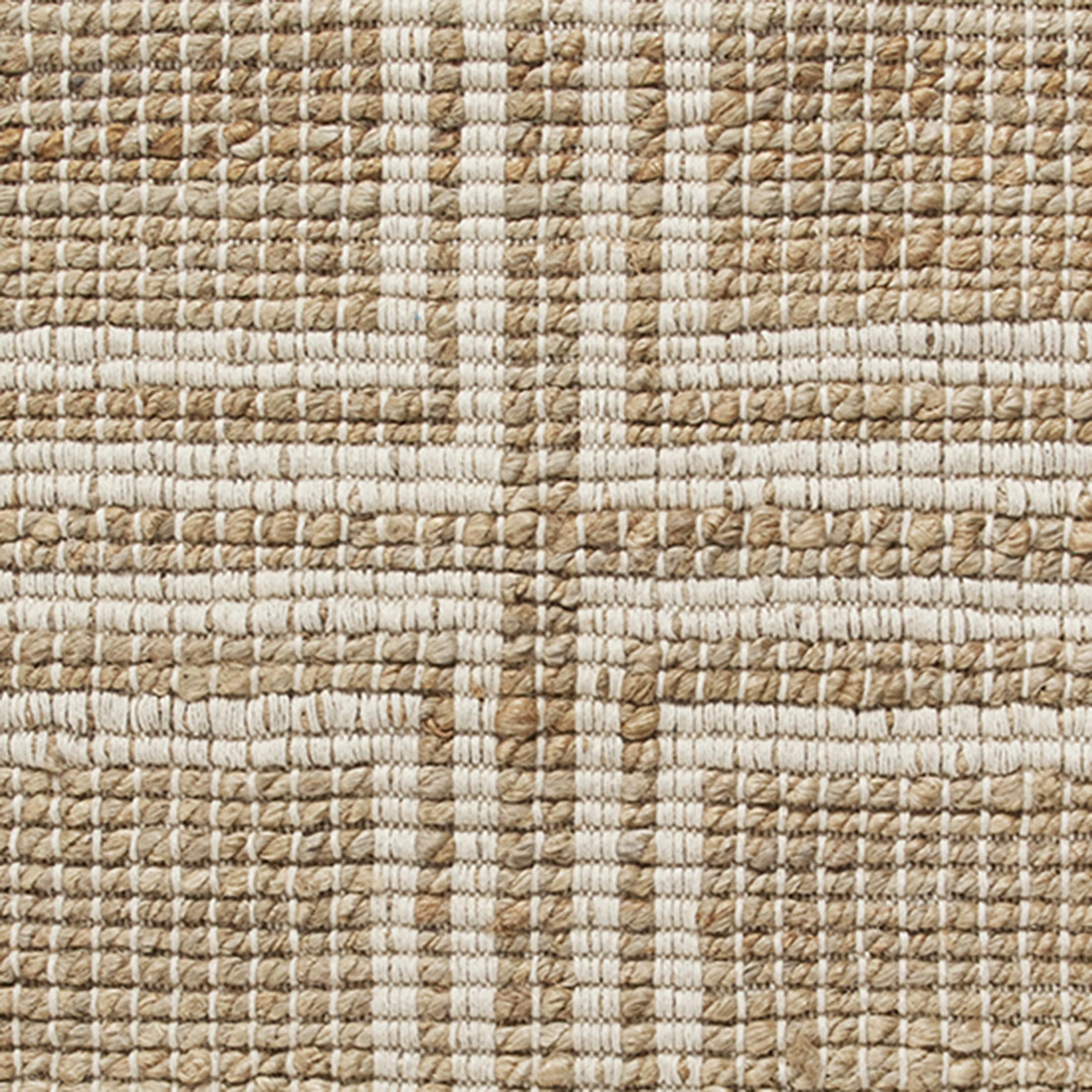 Better Homes & Gardens Ivory & Natural Interlocking Jute 30" x 102" Runner Rug