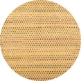 thumbnail image 1 of Ahgly Company Indoor Round Abstract Brown Contemporary Area Rugs, 4' Round, 1 of 4