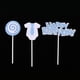 thumbnail image 4 of 3 Pcs Primeros de Torta HAPPY BIRTHDAY Trajes Adornos de Bizcocho Cake Topper SM SunniMix Happy Birthday Cake Topper, 4 of 8