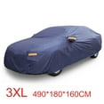 thumbnail image 1 of Blue PEVA Car Cover All Weather Breathable Rain Snow Sun Heat Resistant 3XL:Fit Sedan 185"-193", 1 of 11