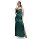 thumbnail image 1 of Vestido de escote drapeado Roman Fashion /Juvenil, 2005 (Verde botella) multicolor M, 1 of 5