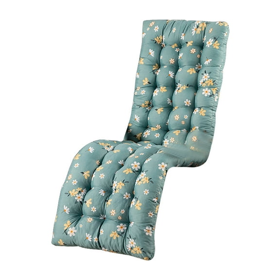 Thickened Recliner Cushion 61x19in Double-Sided Polyester Support Rocking Chair Pad Folding Sofa Mat Washable Cover