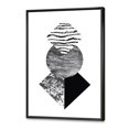 thumbnail image 2 of Designart Tropical Palm Leaf With Abstract Geometry Shapes I FLOAT FRAME WALL ART, 2 of 4