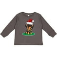 thumbnail image 3 of Inktastic Christmas Dachshund Dog Santa Boys or Girls Long Sleeve Toddler T-Shirt, 3 of 5