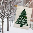 thumbnail image 3 of Christmas Green Tree House Flag Double Sided 28x40 Inch Merry Christmas Rustic Wood Quotes Berry Holly Xmas Farmhouse Outdoor Decoration Yard Garden Flag, 3 of 5