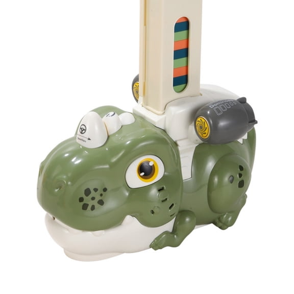 Children's Dinosaurs, Dominos, Building Blocks, Small Train, Children's Puzzle Toys, 1-4 Year Old Boys and Girls, Automatic Card Issuance