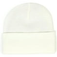 thumbnail image 6 of Girls Ladies Winter Warm Knitted Hat Satin Silk Lined Cable Knit Beanie Chunky Slouchy Skull Cap Ski Outdoor for Men Women, White, 6 of 6