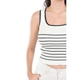 thumbnail image 4 of Top de canalé con diseño a rayas /Juvenil, 0294 (Lineas negro) negro M, 4 of 5