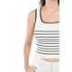thumbnail image 4 of Top de canalé con diseño a rayas /Juvenil, 0294 (Lineas negro) negro G, 4 of 5