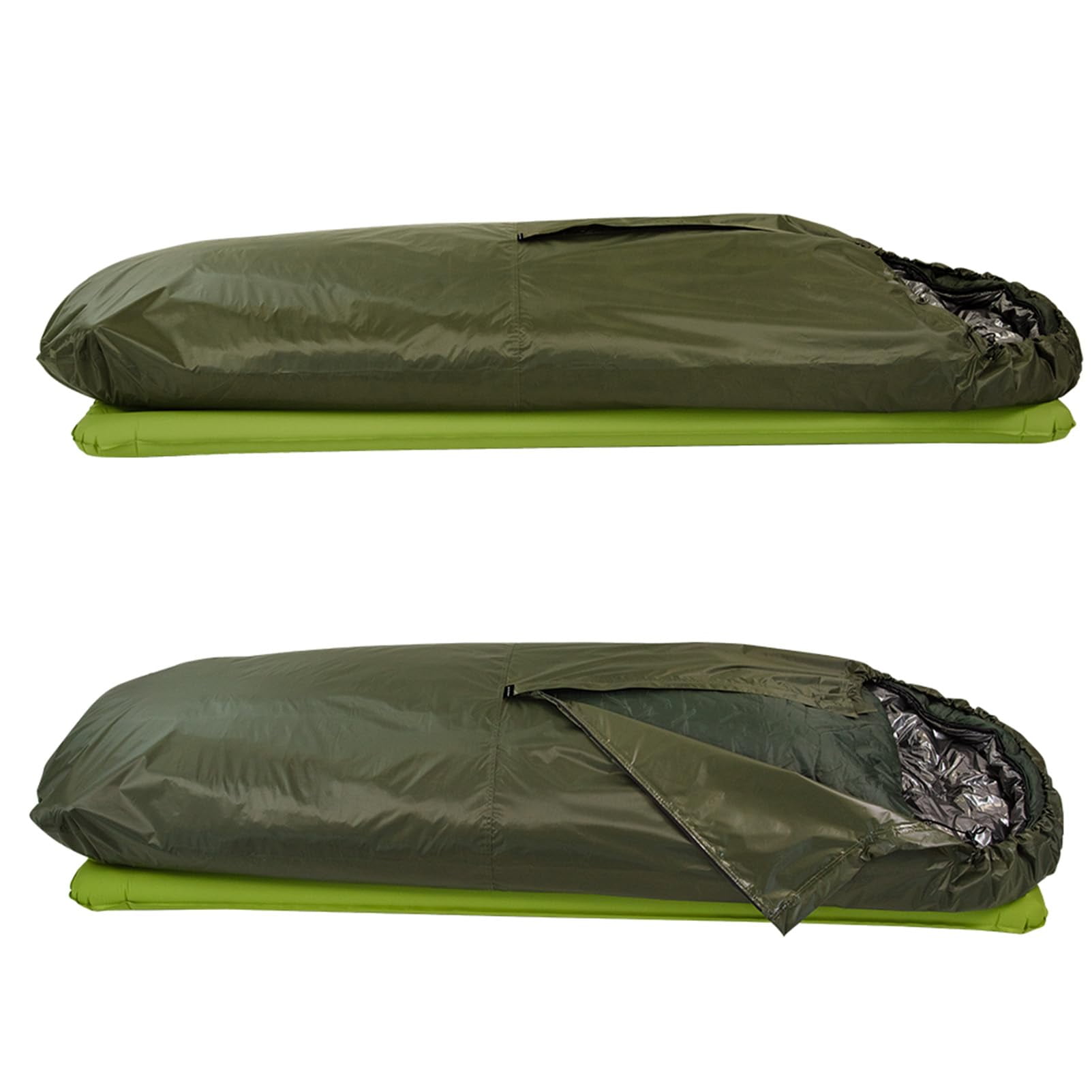 Bivy Sack, Waterproof Sleeping Bags Ventilate Bivy Bag, Lightweight Outdoor Survival Gear - for Adventure, Camping & Emergency