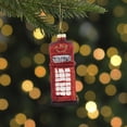 thumbnail image 2 of Northlight 4.5" Red Euro Phone Booth Glass Christmas Ornament, 2 of 5
