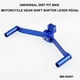 thumbnail image 2 of Palanca de cambios universal de aleación de aluminio para motocicleta, doble cabezal, bidireccional, reposapiés, pedal de cambio, accesorio para motocicleta (azul), 2 of 7