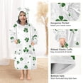 thumbnail image 4 of joogoo Wearable Blanket Hoodie for Leaf Clover Oversized Sherpa Hooded 3-14 YR M, 4 of 7