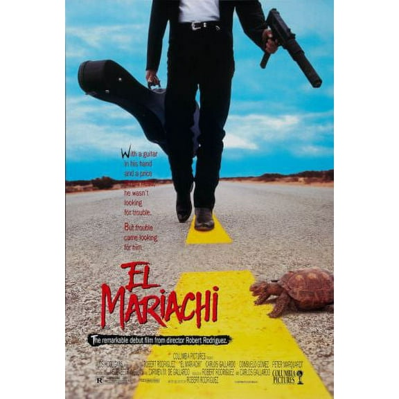 El Mariachi Poster Metal Sign 8Inx 12In Metal Art Print 8x12 Multi-Color Square Adults Best Posters