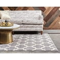 thumbnail image 4 of Unique Loom Trellis Collection Tapis Moderne d'Inspiration Marocaine avec Motif à Treillis, 4 Pi x 6 Pi, Gris/beige, 4 of 6