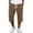 Brown#0325J&12, variant on Mens Waffle Knit Pants Baggy Wide Leg Mens Capris Pants Drawstring Lightweight Sports Workout Men's Hiking Pants with Pockets Green XL