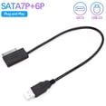 thumbnail image 3 of Cable Usb 2,0 A Sata 7 + 6 De 13 Pines Slimline Para Tableta, Portátil, Notebook, Adaptador De Unidad Óptica, Cable Convertidor Para Dvd, Cd, Rom, Pc, Txtb1 Cateissary EL011595-00, 3 of 6