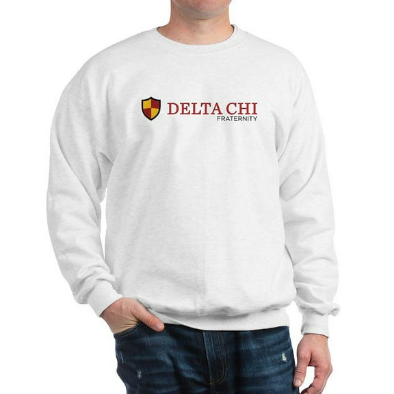 CafePress - Delta Chi Fraternity Full Color Logo Sweatshirt - Crew Neck Sweatshirt