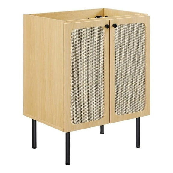 Modway Chaucer 24" Bathroom Vanity Cabinet (Sink Basin Not Included) in Oak