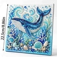 thumbnail image 3 of Beautiful 3D Pearl Art Kits for Adults, Full Rhinestone diamond Canvas Set for Home Wall Decoration, DIY Beaded Craft Wall Art Decor Kit with Whale Theme, 3 of 6