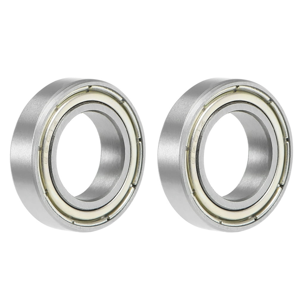6801ZZ Ball Bearing 12x21x5mm Double Sealed Chrome Steel Bearings 2pcs